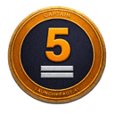 Level 5 The Captain badge
